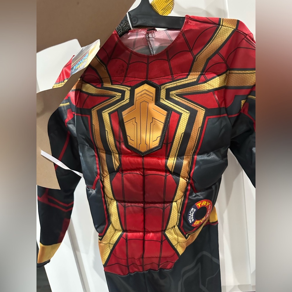 Marvel Spider-Man No Way Home Suit Light-Up Child Costume (large 12-14) NWT - Picture 3 of 8